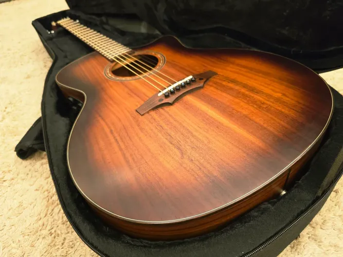 Violão Seizi Supreme Ryu Mirai Koa Burst + Hard Case | Tampo Sólido