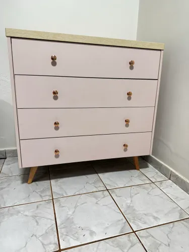 Cômoda 100%MDF - Rosa 