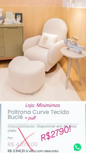 Poltrona com puff