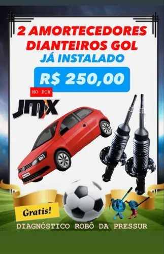 Par de Amortecedores dianteiros GOL já instalados