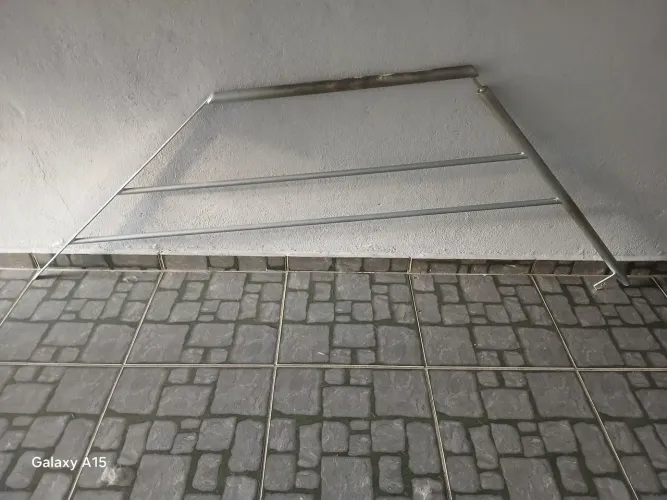 Corrimão/grade para escada em L