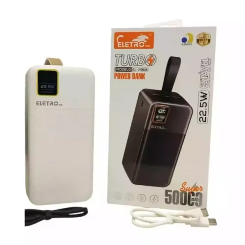 Power Bank Eletro EL-2968 50.000mAh (Carregamento Turbo 22.5W)