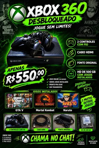 Xbox 360 desbloqueado