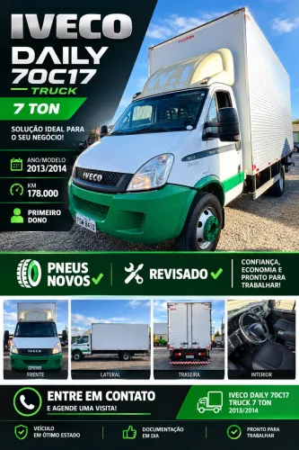 CAMINHÃO IVECO DAILY 70C17 7 TON