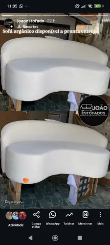 Sofá orgânico disponível 