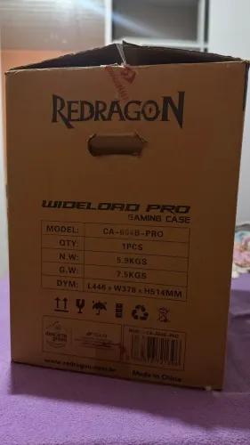 Gabinete Gamer Redragon Wideload Pro CA-604B-PRO.