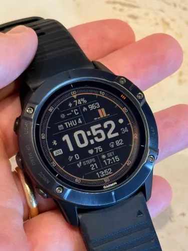 Garmin fênix 6x Pro solar sapphire