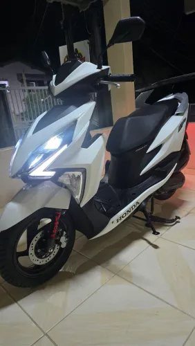 Honda Elite 125 2021 Branca - único dono, com manual e nota fiscal