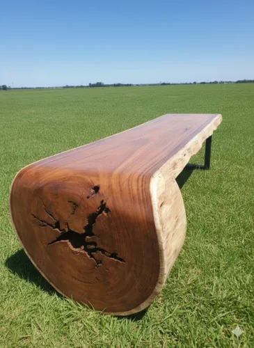 Mesa de jantar rústica estilo cascata