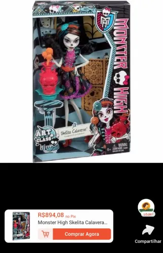 Monster High Skelita Calaveras Art Class