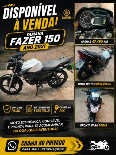? OPORTUNIDADE! FAZER 150 2021 MUITO CONSERVADA ?