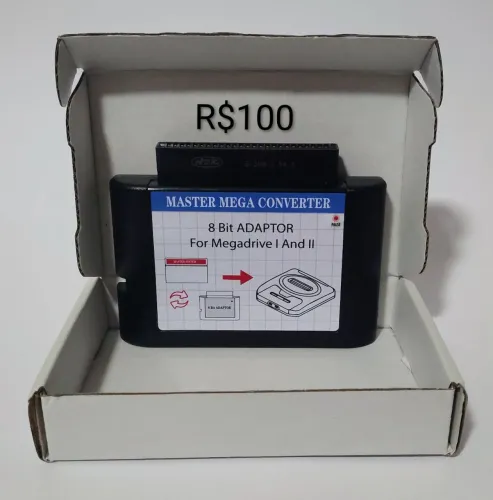 Adaptador de Cartucho de Master System para Mega Drive