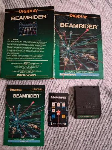 Beam Rider Intellivision com Caixa e Manual 