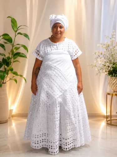 Roupa de baiana de luxo