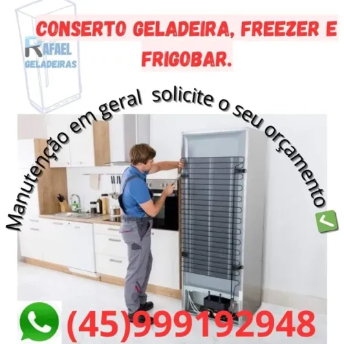 Consertamos geladeira, freezer e frigobar
