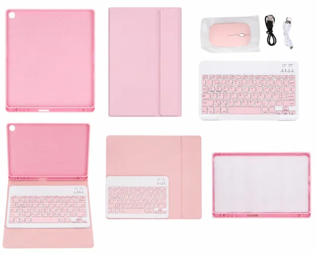 Capinha + teclado inteligente + mouse