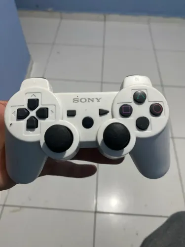 Controle do ps3 na cor branca original seminovo 