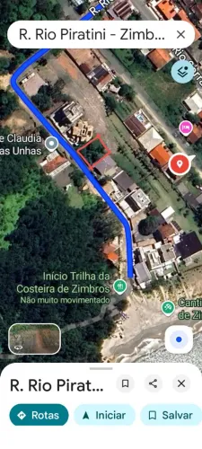 Terreno ZIMBROS alto, vista do mar e 100 m da praia 
