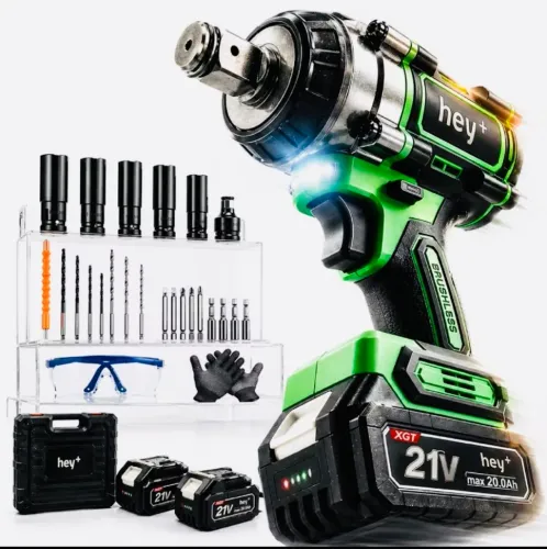 Chave impacto 3X1 HEYPLUS MOTOR BRUSHLESS 480NM