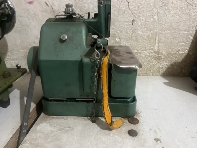 máquina de costura overlock portátil semi-industrial de 3 fios