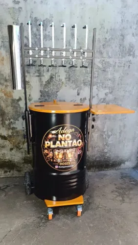 Carrinho de drinks personalizado cooler térmico profissional 