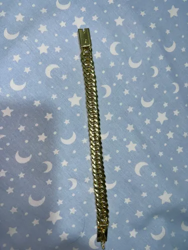 Vendo pulseira 13mm banhado a ouro
