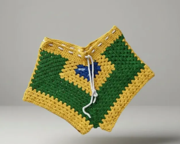 Short de crochê sob encomenda