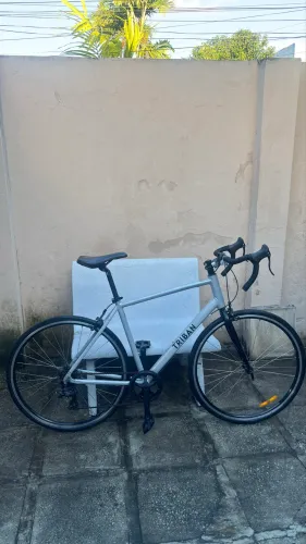 Bicicleta de estrada - speed - RC100 Triban Prata