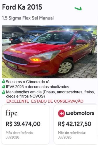 Imagem de Ford KA SEL 1.5 16V Flex 5P 2016