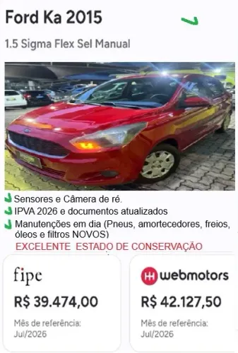 Ford KA SEL 1.5 16V Flex 5P 2016