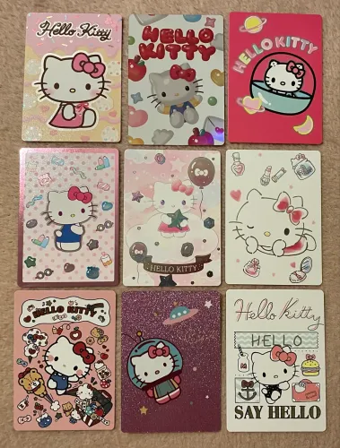 Hello Kitty Panini Cards Set com 9
