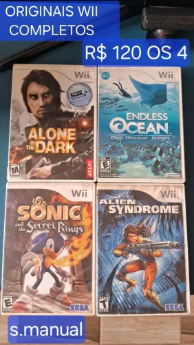 LOTE JOGOS ORIGINAIS WII 