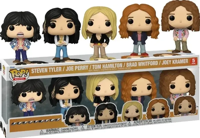 Funko Pop Aerosmith Five Pack  - ORIGINAL - Lacrado / Raro / Colecionador