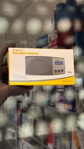 Mini Balança digital de bolso com visor Led 1G até 500G