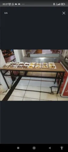 Vendo móvel comercial tipo mesa MDF - Tamanho: 1,58L x 77A x 46P