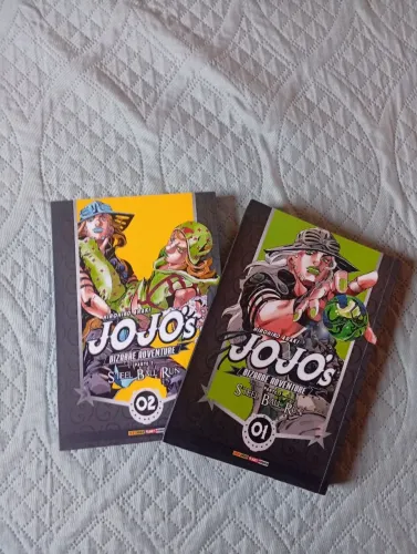 Mangá Jojo steel ball rum vol 1 e 2