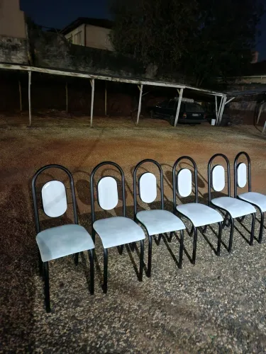 Cadeira de tubo + poltrona do papai de balanço