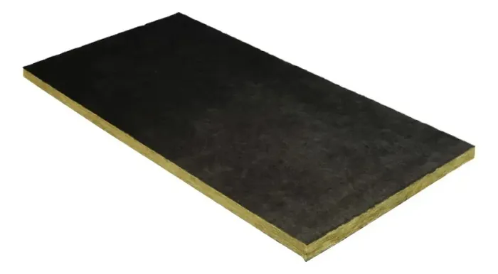 Placa Painel Acústico 62x124cm Lã de Vidro Véu Preto Liso Feltro
