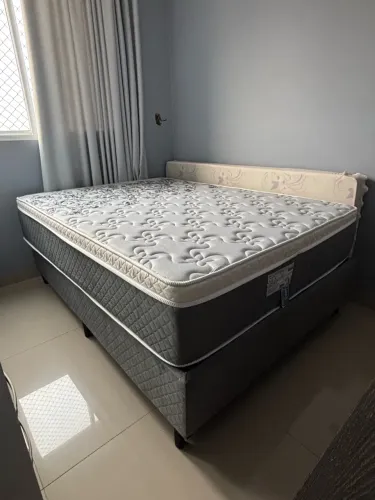 Cama Gazin box+colchao casal