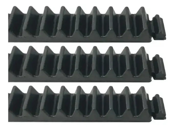 Gomo Barra Barrinha Dentada Preta para Cremalheira de Ferro Rossi - Original