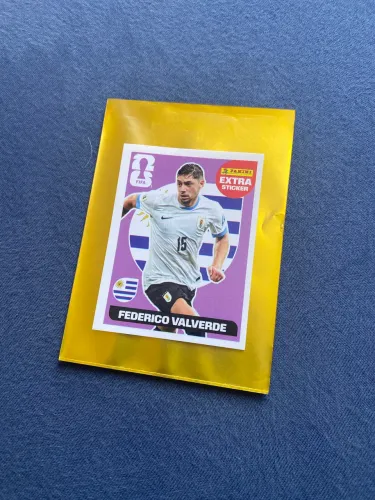 Figurinha federico valverde bordô (roxo)