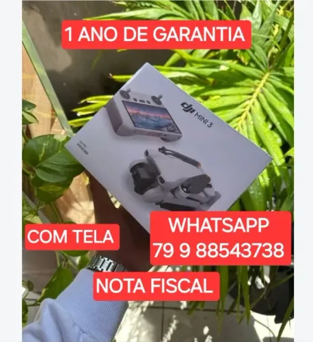 DJI MINI 3 COM TELA + 1 ANO DE GARANTIA NO BRASIL + NOTA FISCAL EM SEU NOME. APENAS 1 