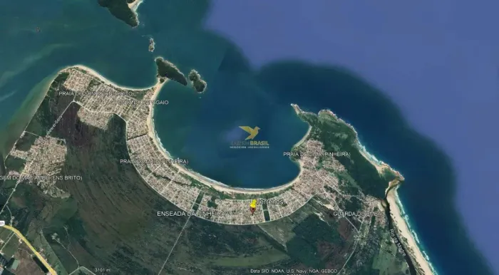 Venda de Três Terrenos Juntos na Praia da Pinheira - SC, com 1.177,12 m² e 250 Metros do M