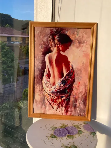 Quadro, lona pintada impressão