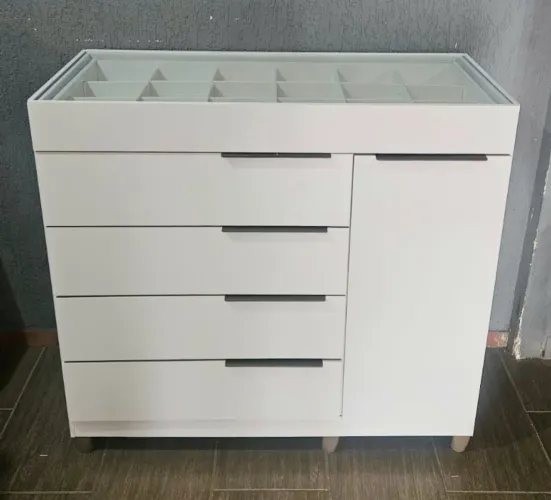 CÔMODA SAPATEIRA DIVISORIA PORTA JOIAS - NOVA