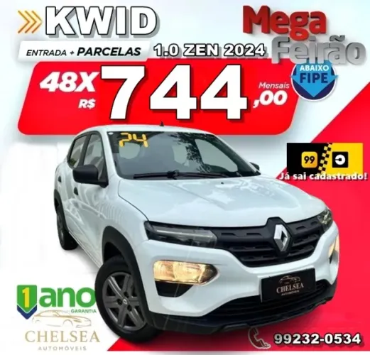 Renault Kwid Zen 1.0 Flex 12V 5P Mec. 2024