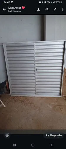 2 Janelas venezianas de alumínio, valor das 2
