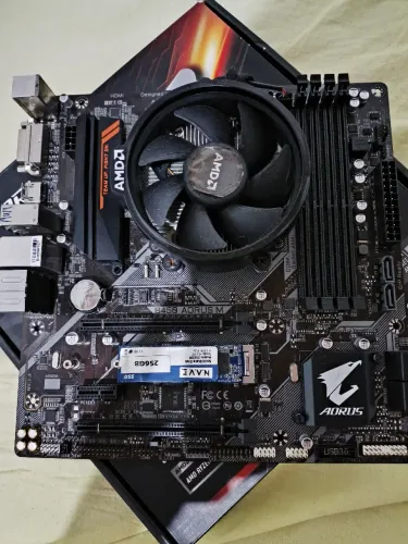 Placa mãe b450m + placa de video 1050 com defeito, placa mãe com defeito no soquet