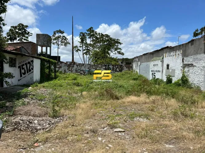 TERRENO A VENDA NO CENTRO DE BAYEUX/PB REF: 139