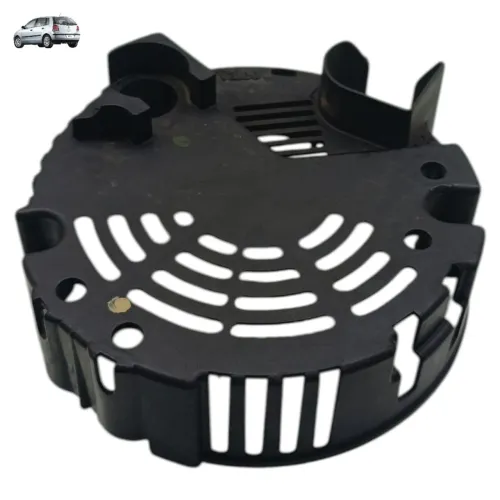Tampa Plástico Traseiro Alternador Vw Polo Fox Voyage 2009 Preto